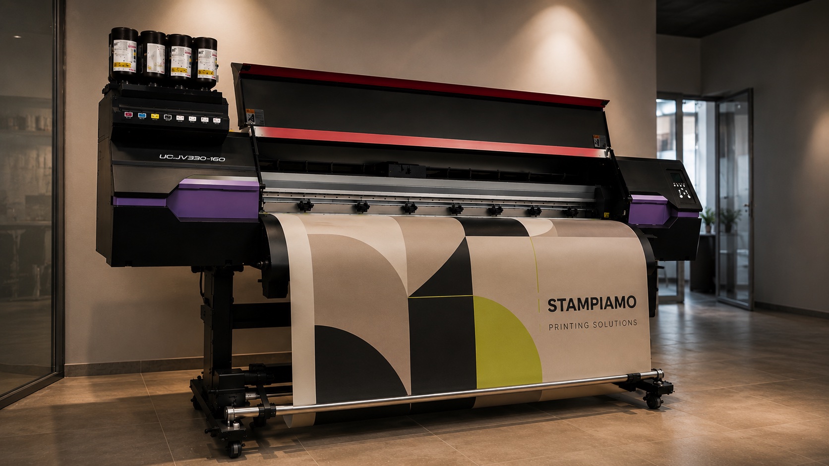 Plotter Mimaki del reparto stampa grande formato Stampiamo